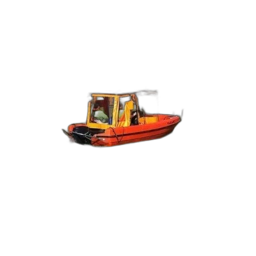 small, red, boat, water transparent PNG cut-out