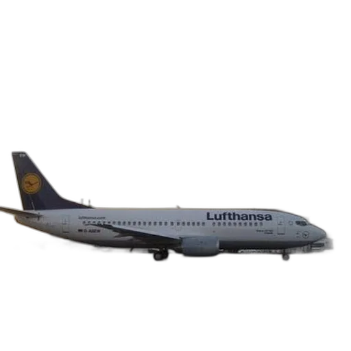 photorealistic, 3d render, lufthansa, airplane transparent PNG cut-out