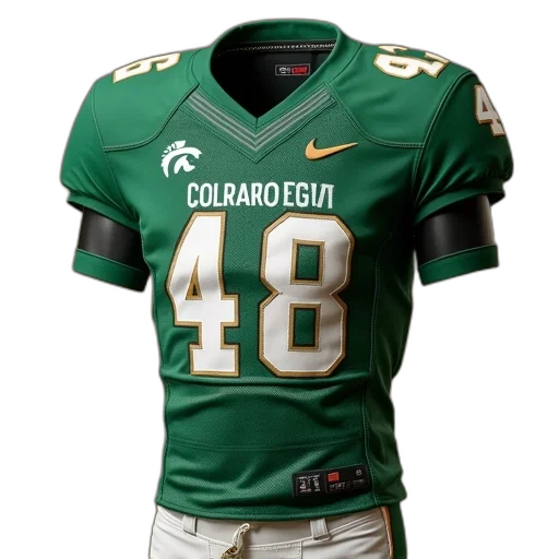 green, college, football, jersey transparent PNG cut-out