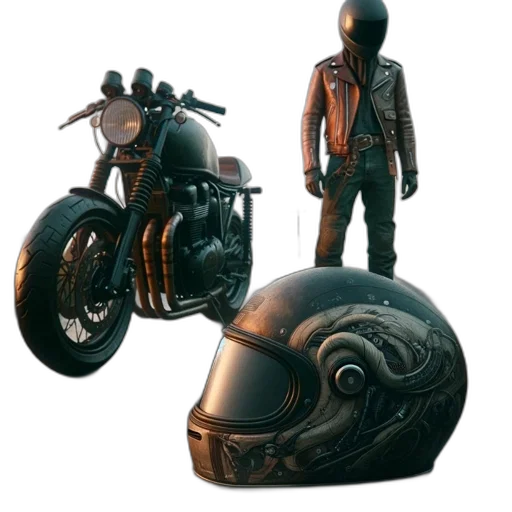 jacket, concept art, 3d render, photorealistic transparent PNG cut-out