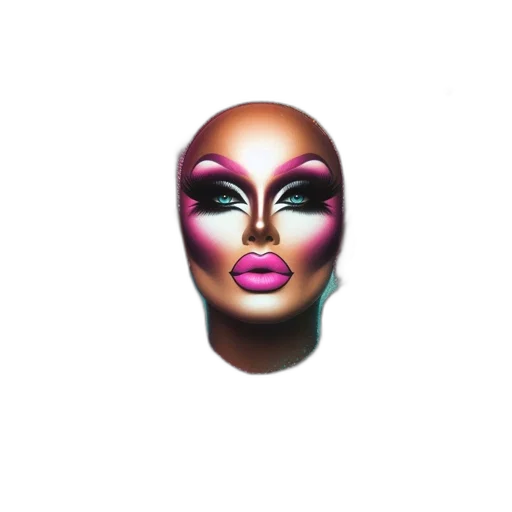 mask, face, crown, hair transparent PNG cut-out
