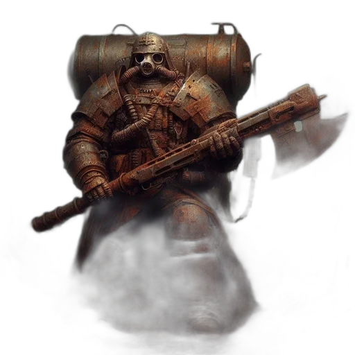 robot, weapon, staff, mask transparent PNG cut-out