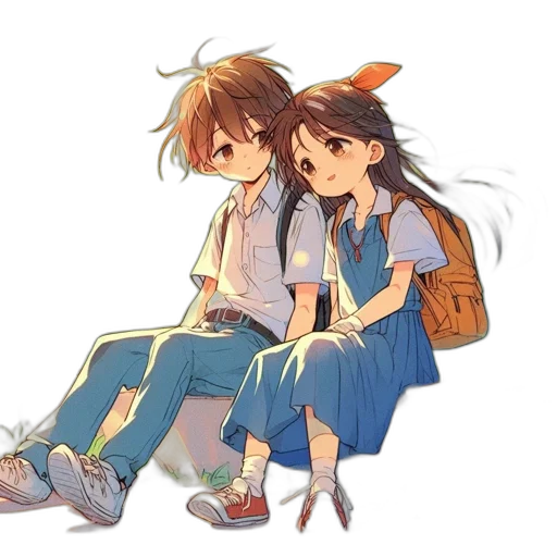 anime, watercolor, pixel art, concept art transparent PNG cut-out