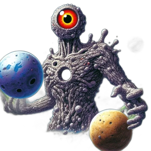 robot, creature, staff, animal transparent PNG cut-out