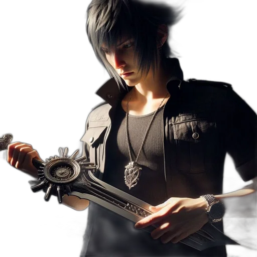 weapon, sword, staff, 3d render transparent PNG cut-out