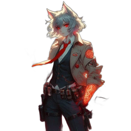 staff, jacket, weapon, mask transparent PNG cut-out