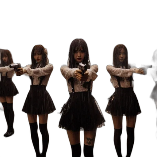concept art, 3d render, four, young transparent PNG cut-out