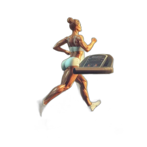 3d render, concept art, fit, woman transparent PNG cut-out