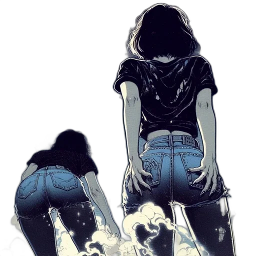jacket, dress, comic book art, concept art transparent PNG cut-out