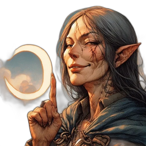 face, staff, fantasy art, concept art transparent PNG cut-out