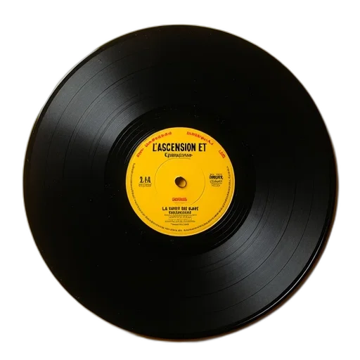 weapon, vinyl, record, yellow transparent PNG cut-out