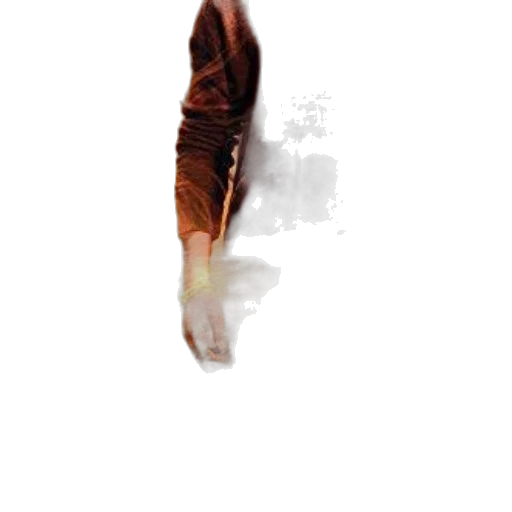 creature, jacket, staff, face transparent PNG cut-out