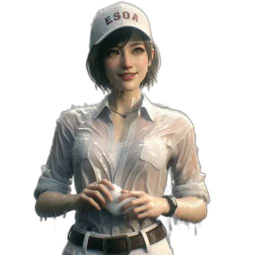 staff, hat, face, jacket transparent PNG cut-out