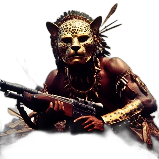 weapon, mask, staff, animal transparent PNG cut-out