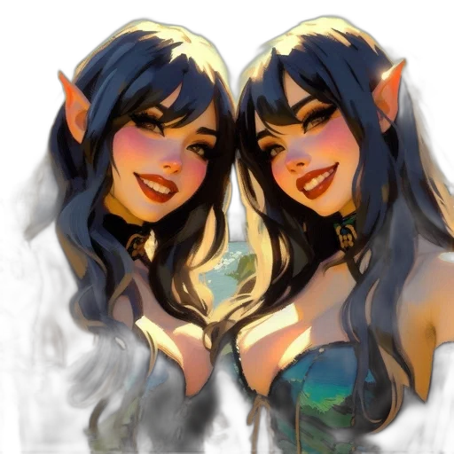 fantasy art, concept art, photorealistic, pixel art transparent PNG cut-out