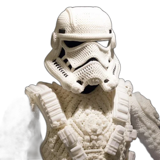 mask, 3d render, meticulously, knitted transparent PNG cut-out