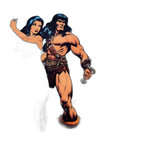 comic book art, concept art, fantasy art, pixel art transparent PNG cut-out