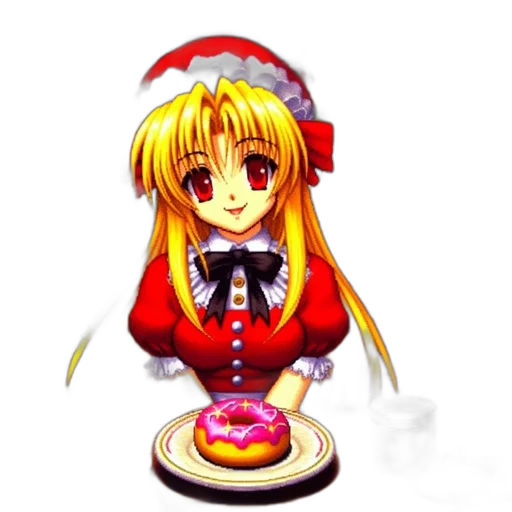 food, staff, hat, pixel art transparent PNG cut-out