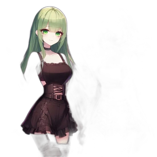 dress, staff, mask, weapon transparent PNG cut-out