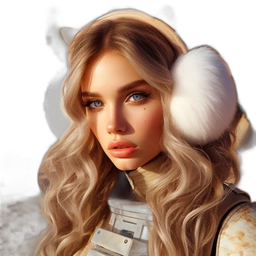 face, hair, hat, robot transparent PNG cut-out