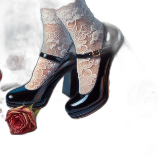 shoes, dress, photorealistic, concept art transparent PNG cut-out