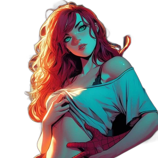 dress, comic book art, concept art, fantasy art transparent PNG cut-out