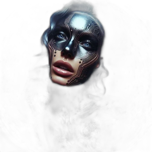 mask, face, creature, robot transparent PNG cut-out