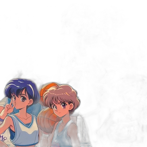 anime, vaporwave, watercolor, pixel art transparent PNG cut-out