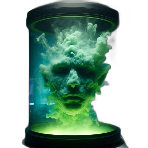 mask, face, creature, bottle transparent PNG cut-out