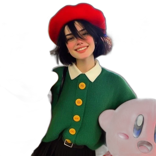 hat, jacket, dress, creature transparent PNG cut-out