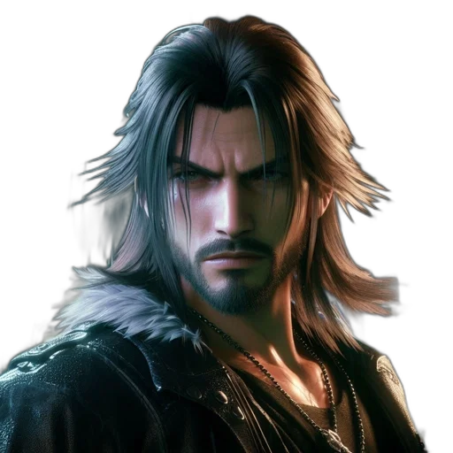 face, hair, jacket, fantasy art transparent PNG cut-out