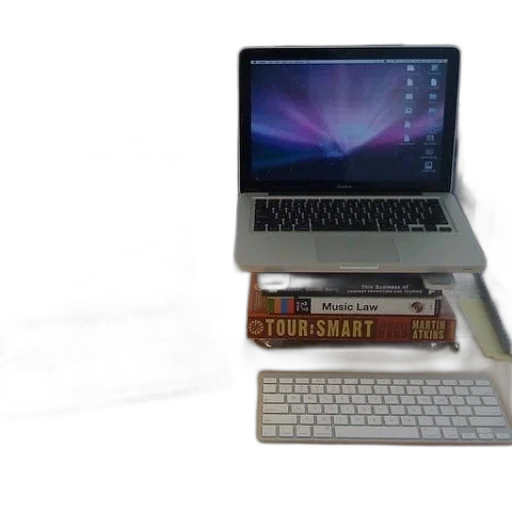 furniture, 3d render, two, laptops transparent PNG cut-out
