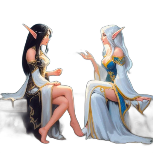 dress, jewelry, fantasy art, concept art transparent PNG cut-out