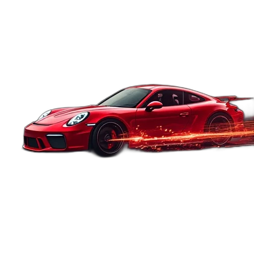 car, weapon, photorealistic, 3d render transparent PNG cut-out