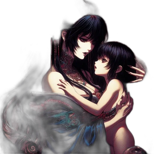 fantasy art, concept art, photorealistic, anime transparent PNG cut-out