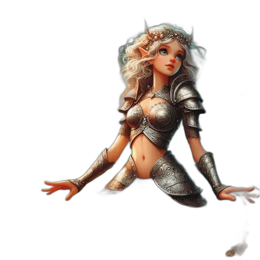 robot, dragon, sword, fantasy art transparent PNG cut-out