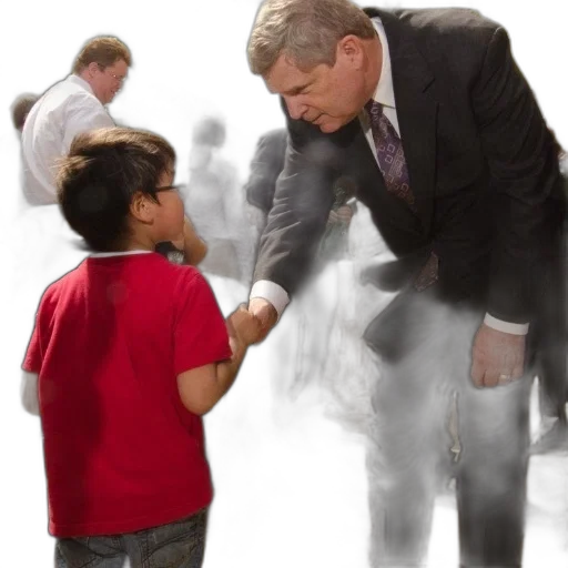 staff, man, suit, shaking transparent PNG cut-out