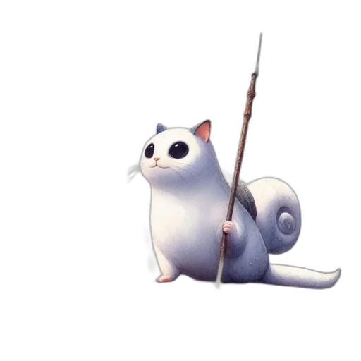 staff, sword, animal, weapon transparent PNG cut-out