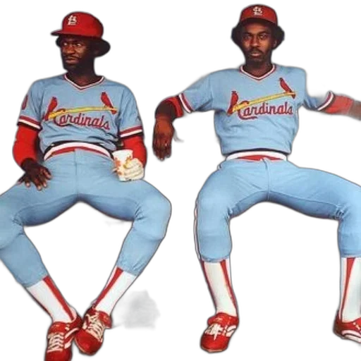 two, baseball, players, louis transparent PNG cut-out