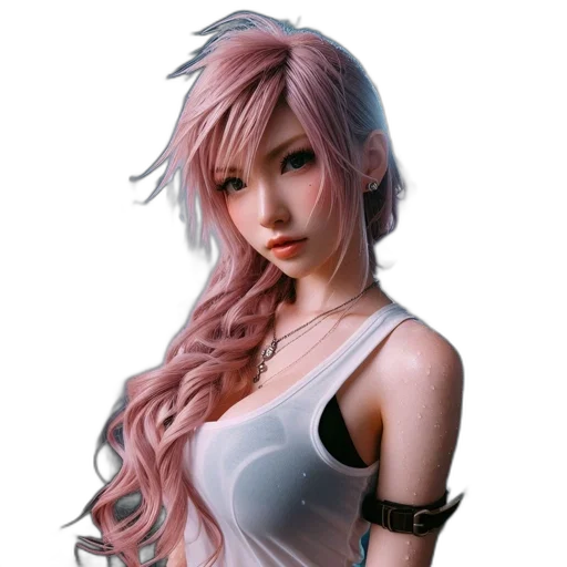 dress, face, staff, fantasy art transparent PNG cut-out