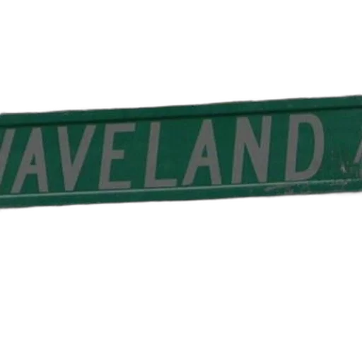 3d render, vaporwave, city street, green transparent PNG cut-out