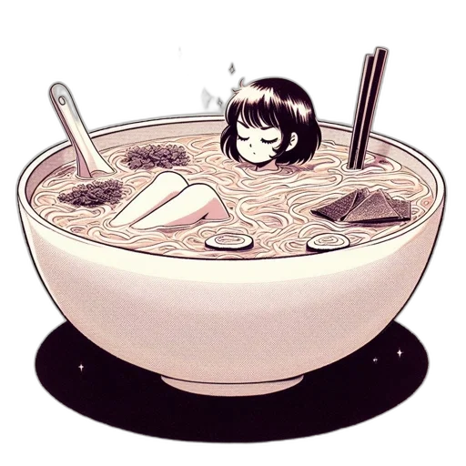food, robot, creature, vaporwave transparent PNG cut-out