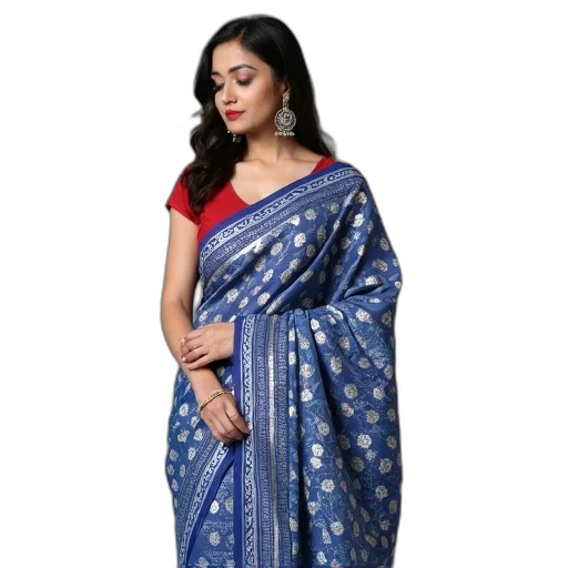 dress, blue, woman, wearing transparent PNG cut-out