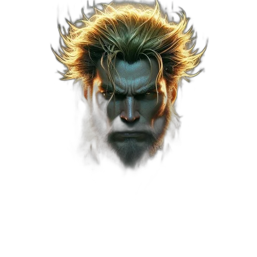 face, hair, mask, staff transparent PNG cut-out