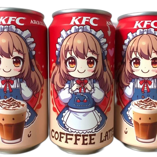 food, bottle, anime, photorealistic transparent PNG cut-out