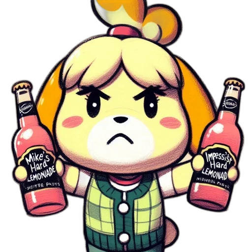 bottle, animal, pixel art, concept art transparent PNG cut-out