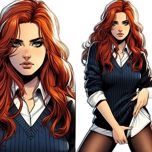comic book art, cartoon, concept art, fantasy art transparent PNG cut-out