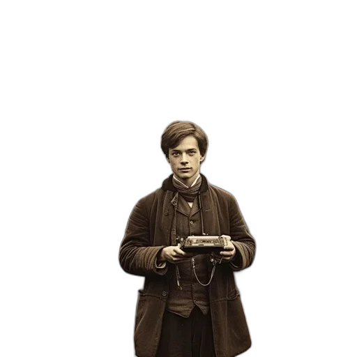 staff, jacket, weapon, face transparent PNG cut-out