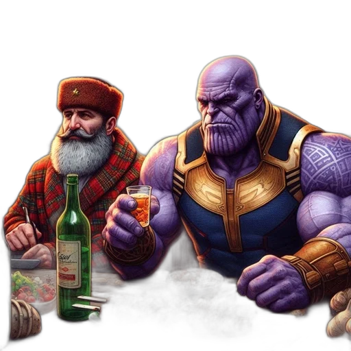 food, bottle, comic book art, concept art transparent PNG cut-out