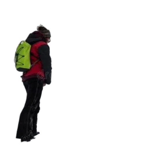 jacket, staff, face, hat transparent PNG cut-out